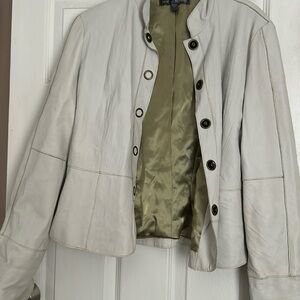 TRUE MEANING LEATHER JACKET SIZE 8